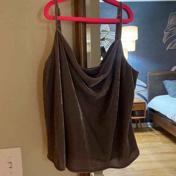 Suede brown-ish tan tank top , new without tags - Picture 1 of 3